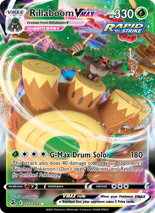 Rillaboom VMAX 23/264 Fusion Strike