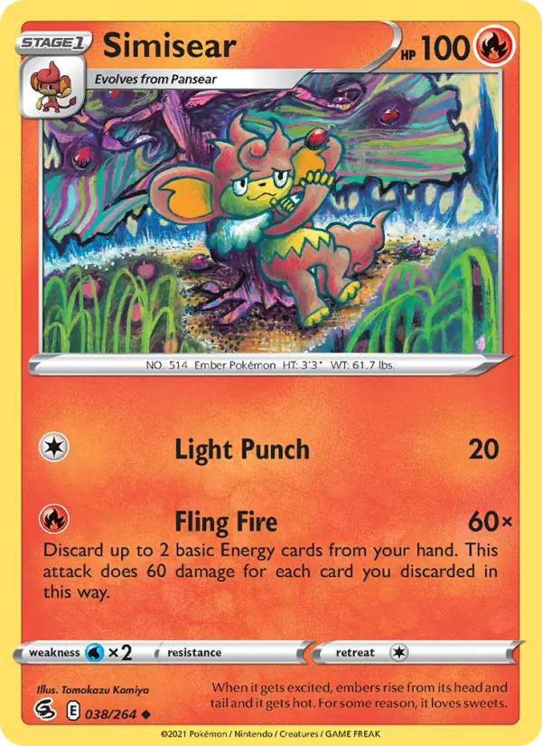 Simisear 38/264 Fusion Strike