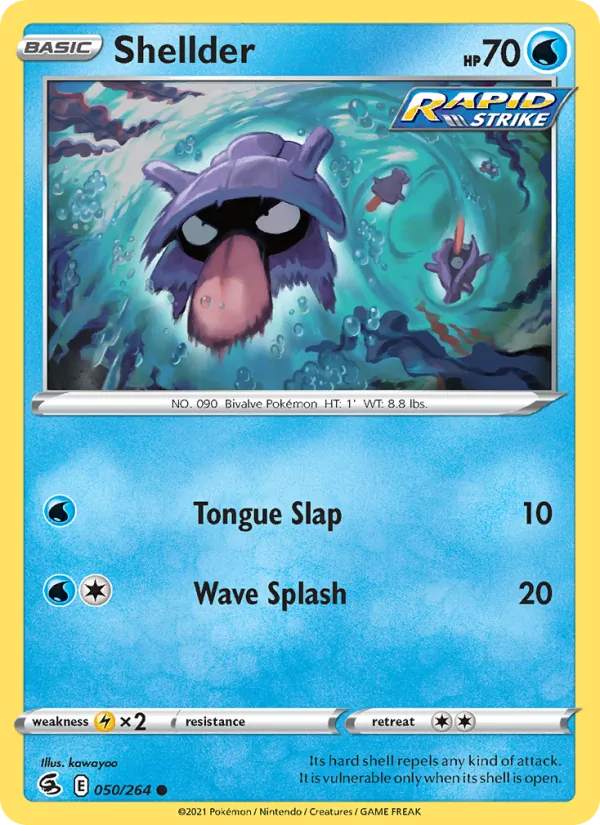 Shellder 50/264 Fusion Strike