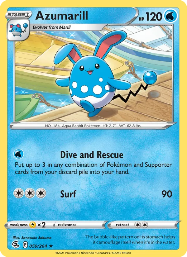 Azumarill 59/264 Fusion Strike