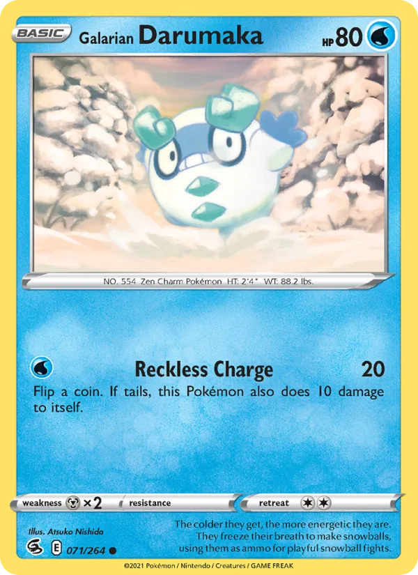 Galarian Darumaka 71/264 Fusion Strike