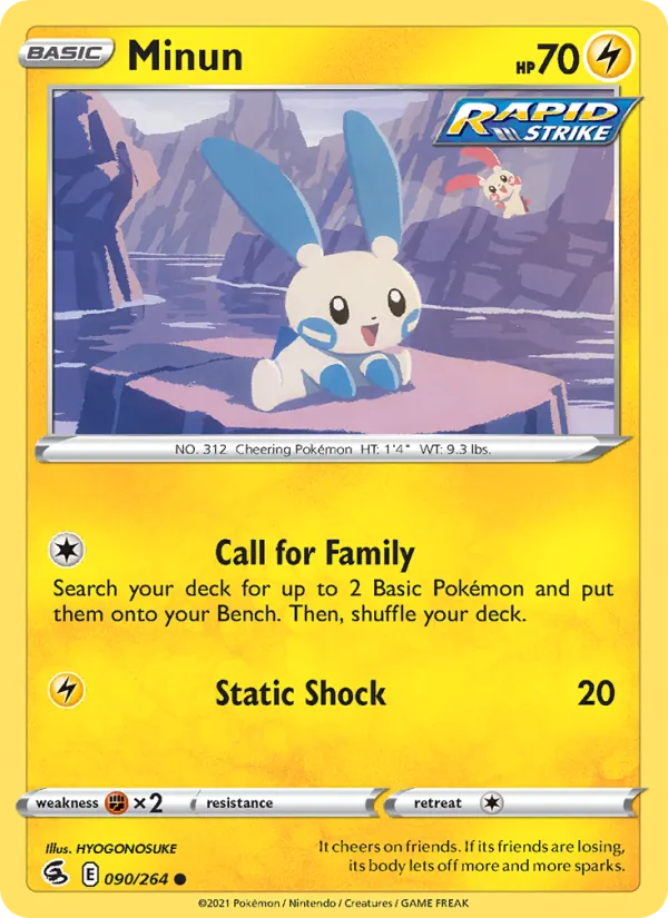 Minun 90/264 Fusion Strike