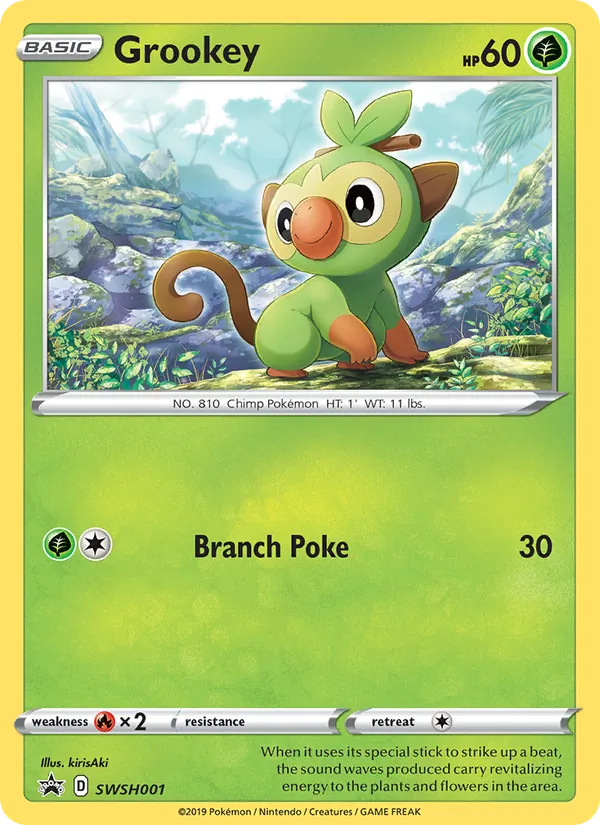 Grookey SWSH001 SWSH Black Star Promos