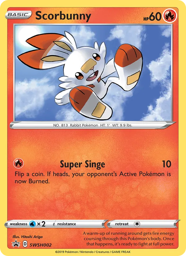 Scorbunny SWSH002 SWSH Black Star Promos