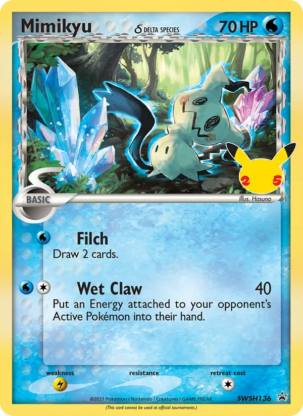 Mimikyu SWSH136 SWSH Black Star Promos