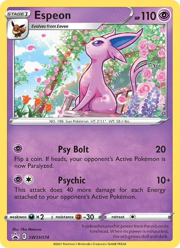 Espeon SWSH174 SWSH Black Star Promos