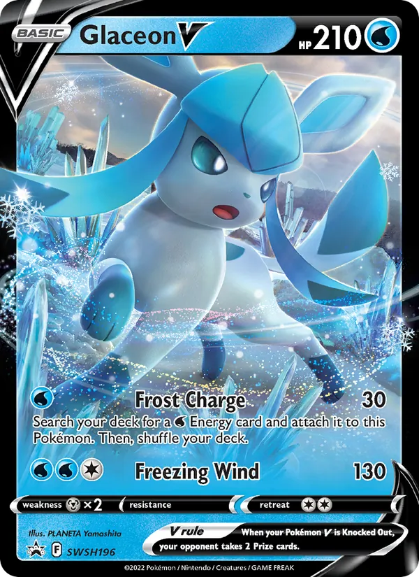 Glaceon V SWSH196 SWSH Black Star Promos