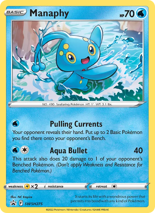 Manaphy SWSH275 SWSH Black Star Promos