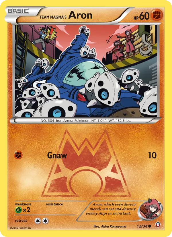 Team Magma's Aron 12/34 Double Crisis