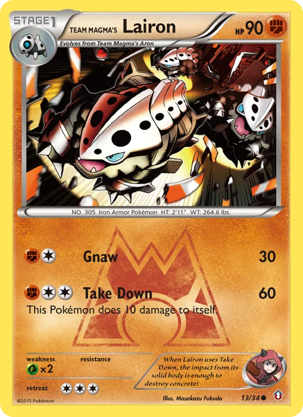 Team Magma's Lairon 13/34 Double Crisis