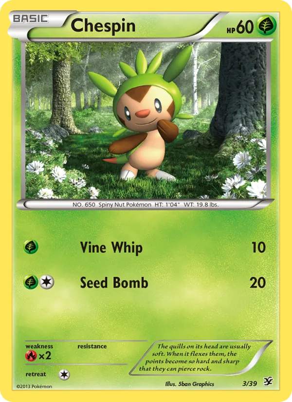 Chespin 3/39 Kalos Starter Set