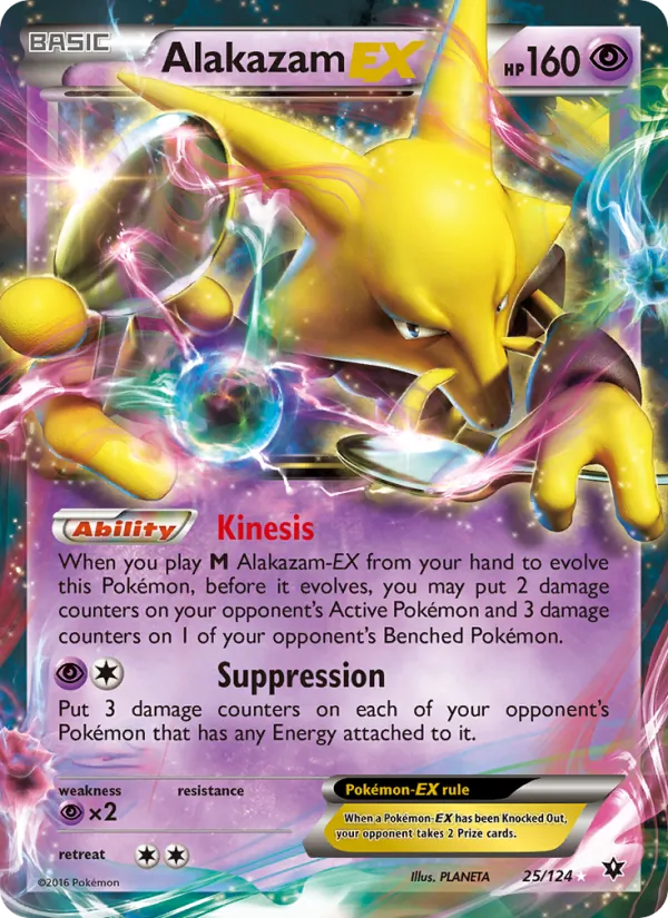 Alakazam EX 25/124 Fates Collide
