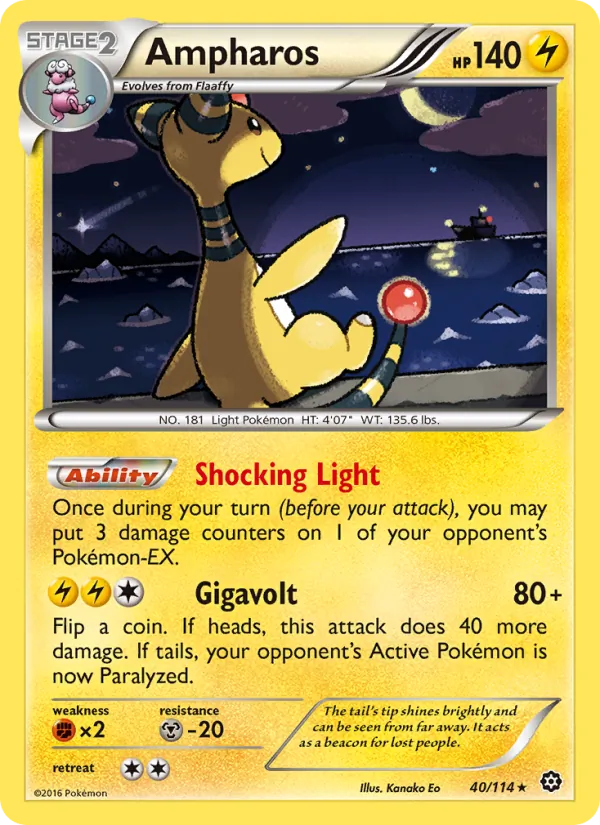 Ampharos 40/114 Steam Siege