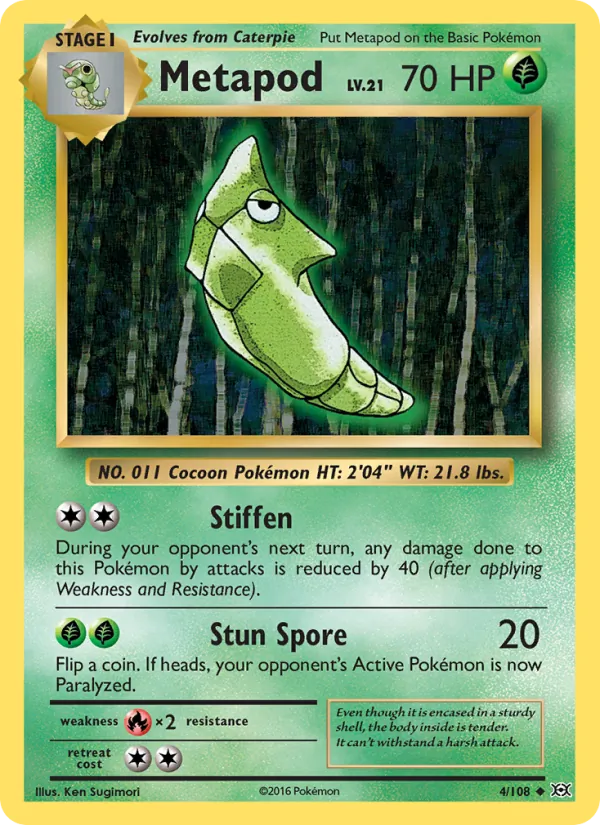 Metapod 4/108 Evolutions