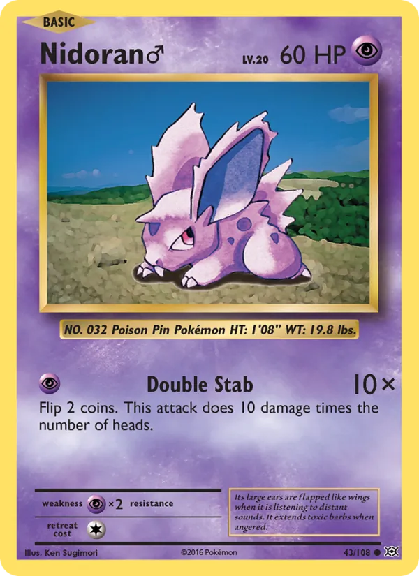 Nidoran♂ 43/108 Evolutions