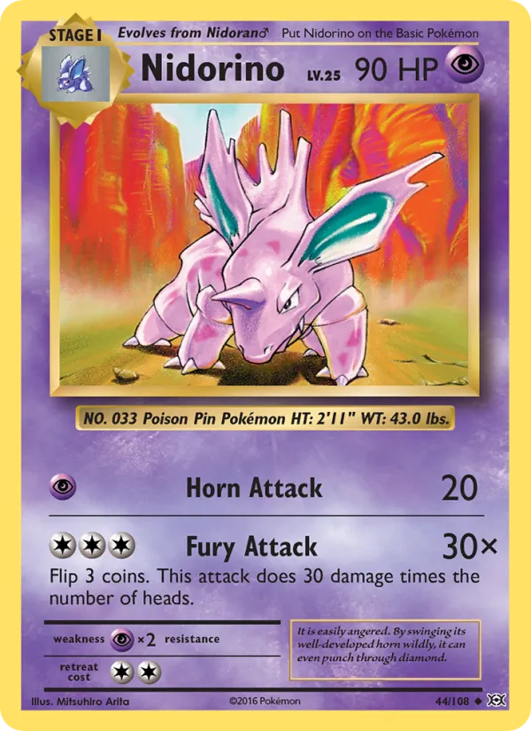 Nidorino 44/108 Evolutions