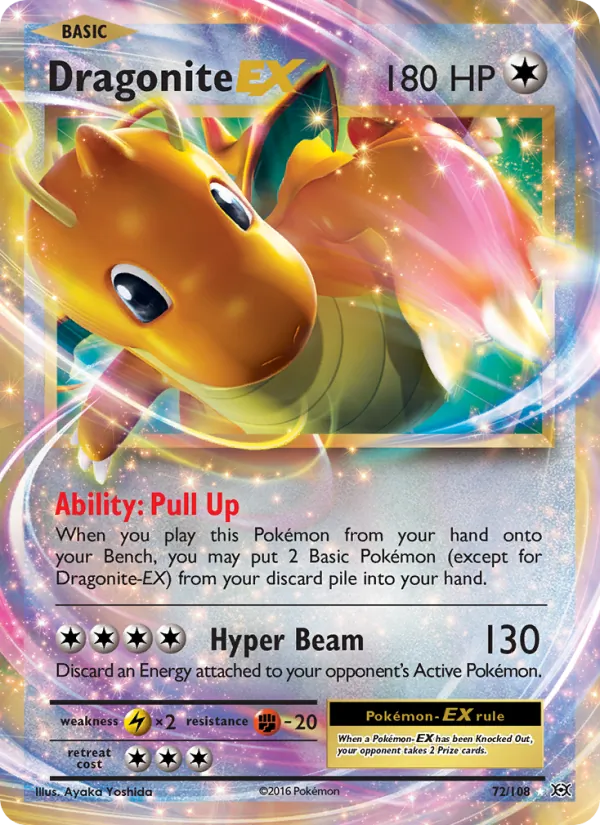 Dragonite EX 72/108 Evolutions