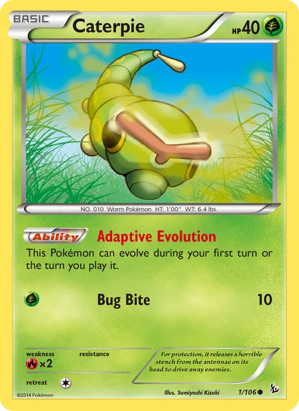 Caterpie 1/106 Flashfire