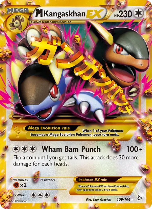 M Kangaskhan EX 109/106 Flashfire
