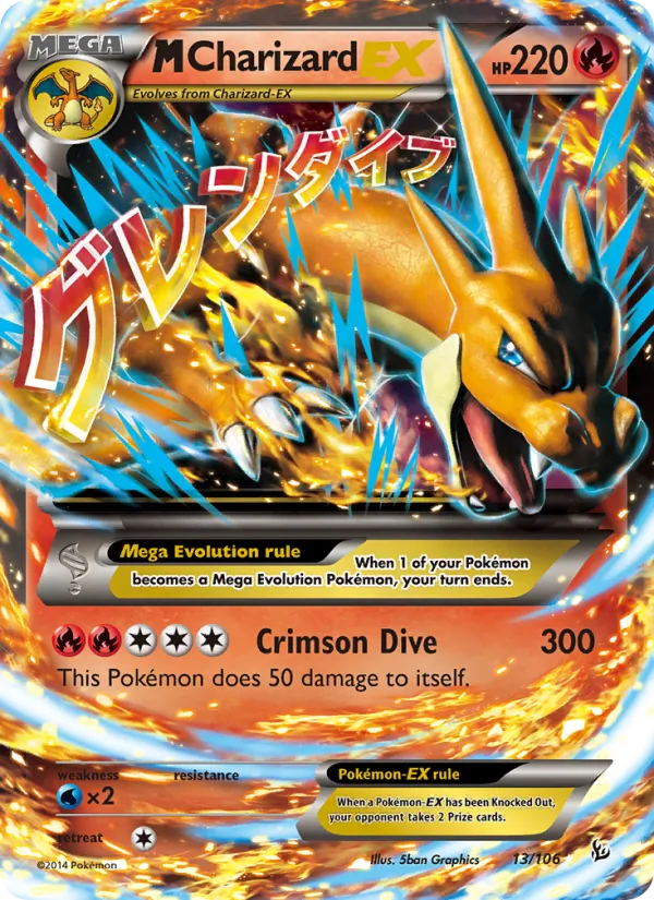 M Charizard EX 13/106 Flashfire