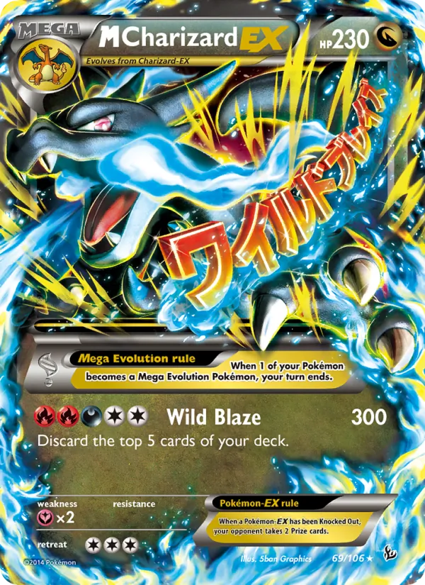 M Charizard EX 69/106 Flashfire