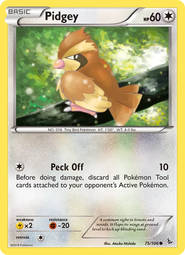 Pidgey 75/106 Flashfire