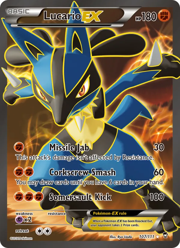 Lucario EX 107/111 Furious Fists