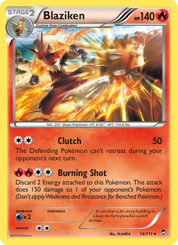 Blaziken 14/111 Furious Fists