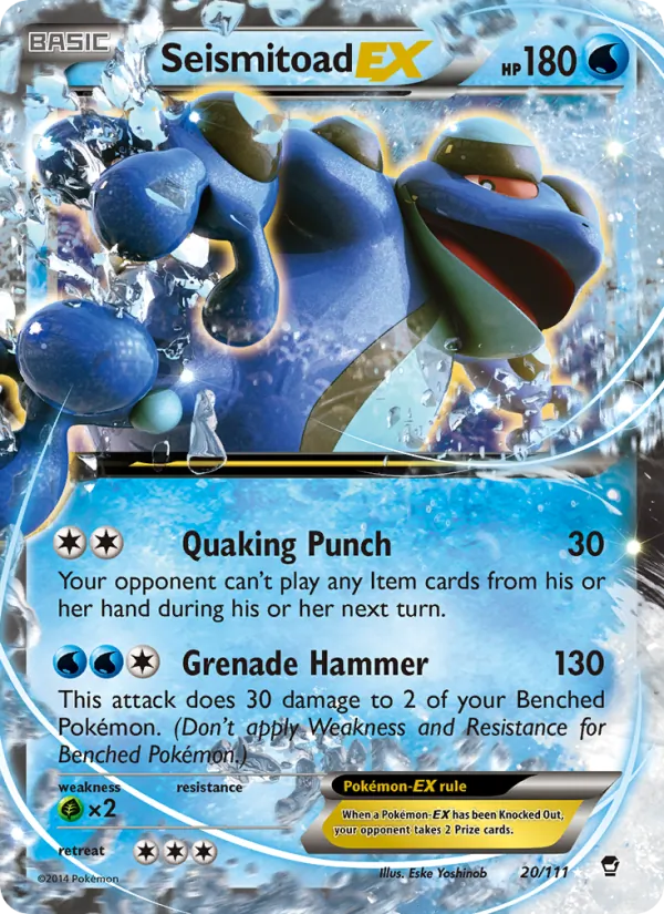 Seismitoad EX 20/111 Furious Fists