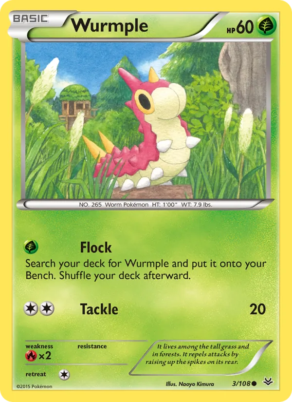 Wurmple 3/108 Roaring Skies