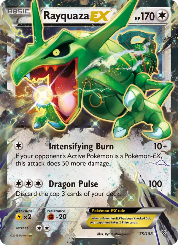 Rayquaza EX 75/108 Roaring Skies