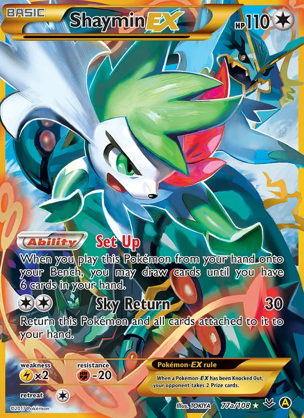 Shaymin EX 77a Roaring Skies