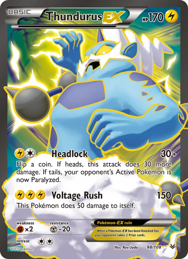 Thundurus EX 98/108 Roaring Skies