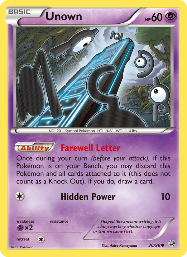 Unown 30/98 Ancient Origins