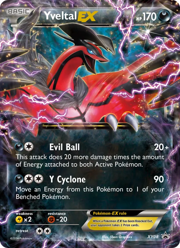 Yveltal EX XY08 XY Black Star Promos