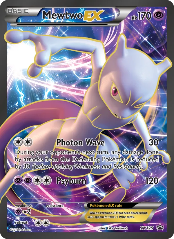 Mewtwo EX XY125 XY Black Star Promos