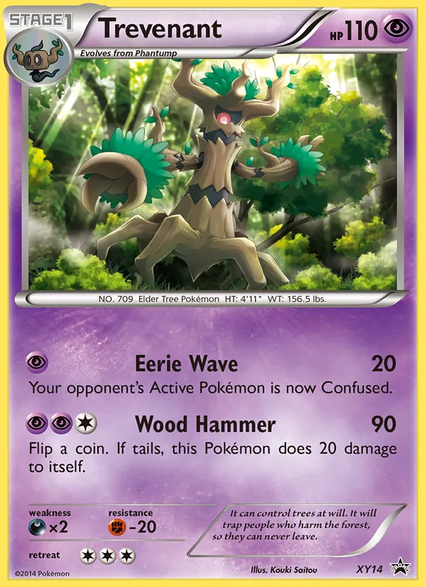 Trevenant XY14 XY Black Star Promos