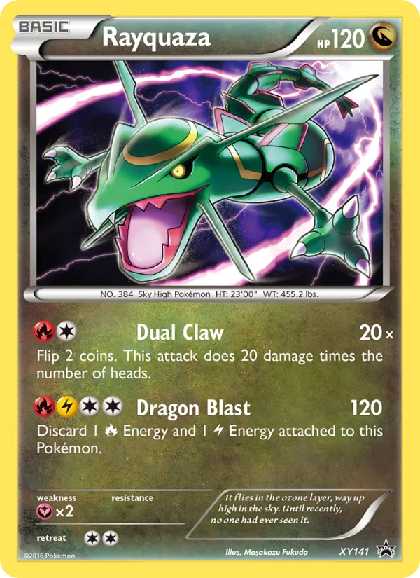 Rayquaza XY141 XY Black Star Promos