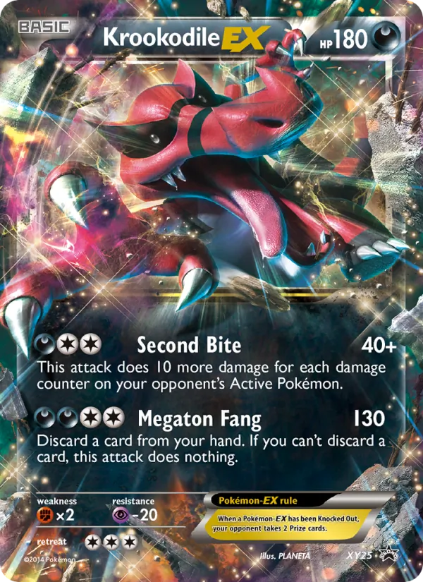 Krookodile EX XY25 XY Black Star Promos