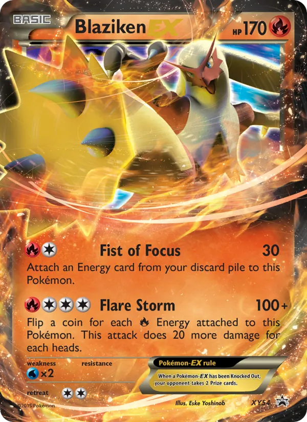 Blaziken EX XY54 XY Black Star Promos