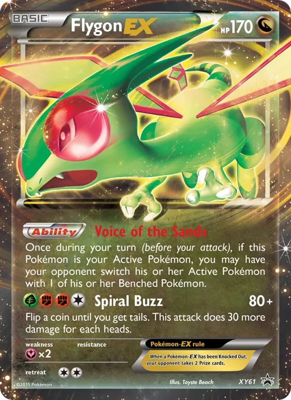 Flygon EX XY61 XY Black Star Promos