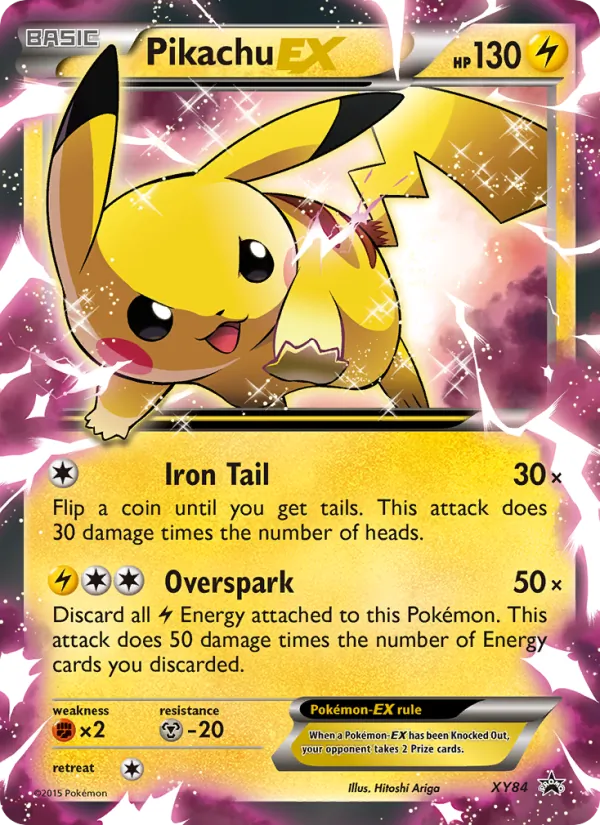 Pikachu EX XY84 XY Black Star Promos